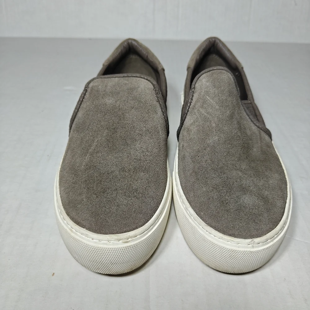 UGG Jass Slip On Suede Gray/Taupe Sneakers Woman’s Shoes Size 6.5